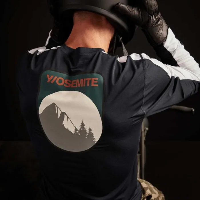 Graphics Men James Perse YOSEMITE Mountain Graphic Tee Deepwhite