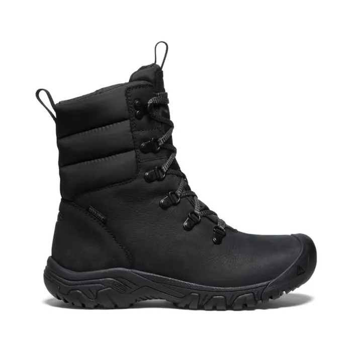 Greta Boot Waterproof Black Leather Performance Boot Women KEEN Winter