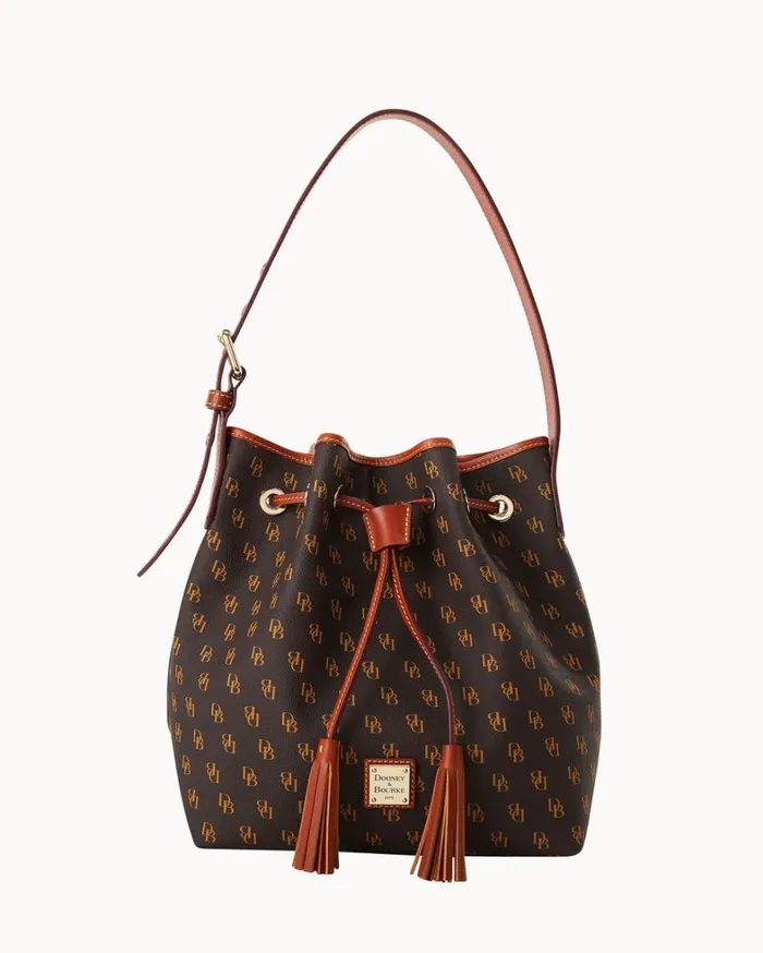 Gretta Aimee Drawstring Brown Tmoro Women Dooney and Bourke Shoulder Bags