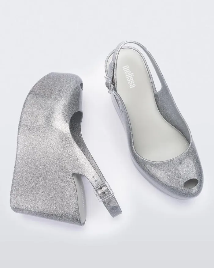 Groovy Glitter Clear Women Melissa Platforms