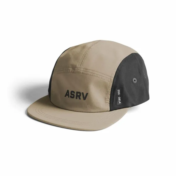 Hats and Headwear Men ASRV 5Panel Run Cap Khakiblack 034asrv034