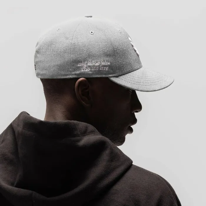 Hats and Headwear Men ASRV New Era 59Fifty Low Profile Hat Heather Greywhite wings