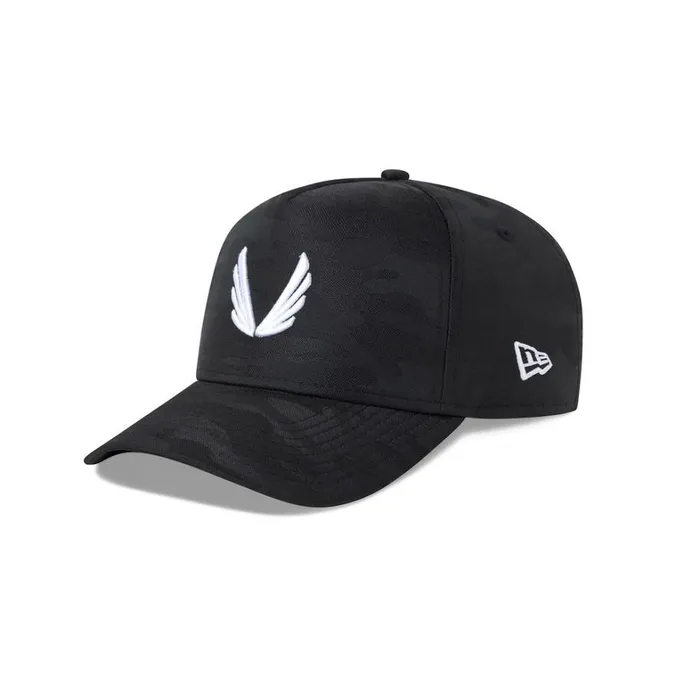 Hats and Headwear Men ASRV New Era 9Forty AFrame Hat Black Camowhite