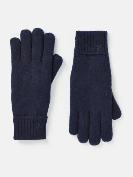 Hats Gloves and Scarves Men Joules Navy Thinsulate Lined Gloves