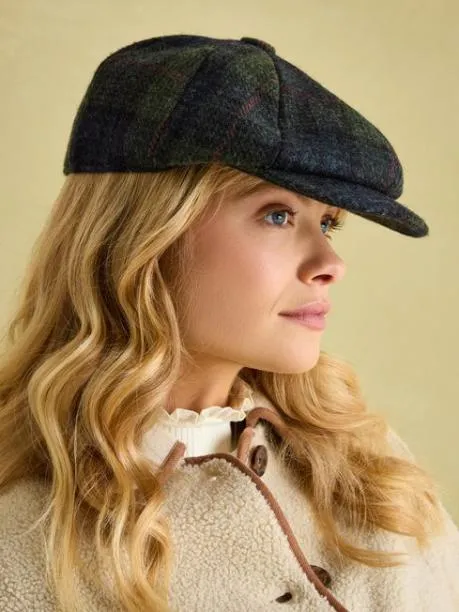 Hats Women Joules GreenBlue Baker Boy Hat