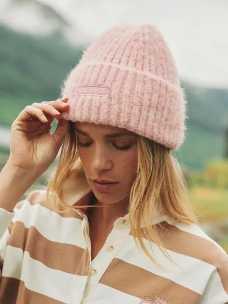 Hats Women Joules Pink Beanie Hat