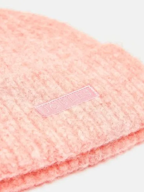 Hats Women Joules Pink Beanie Hat