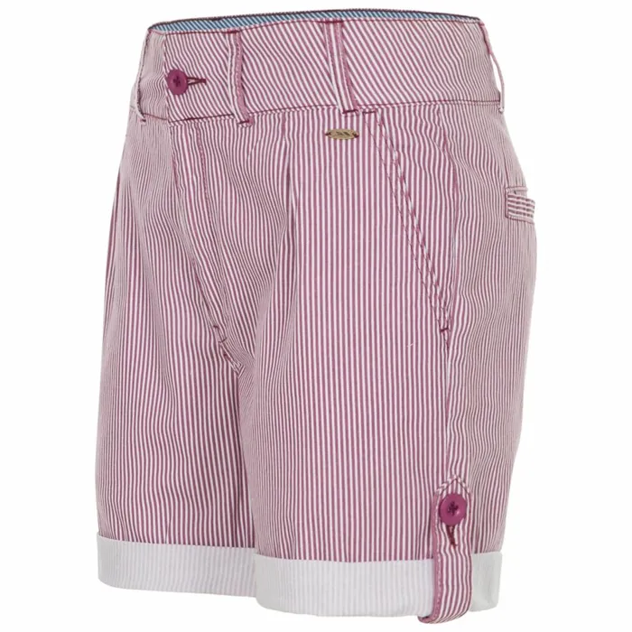 HAZY Cotton Shorts Mauve Stripe Women Trespass Shorts
