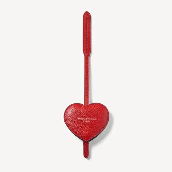 Heart Mirror Handbag Charm Cardinal Red Pebble Women Aspinal Of London Key Rings