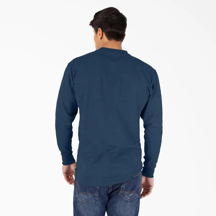 Heavyweight Heathered Long Sleeve Henley TShirt Dark Navy Heather Dark Navy Heather dnh Men Dickies Long Sleeve Work Shirts Heavyweight Heathered Long Sleeve Henley TShirt Dark Navy Heather Dark Navy Heather dnh Men Dickies Long Sleeve Work Shirts