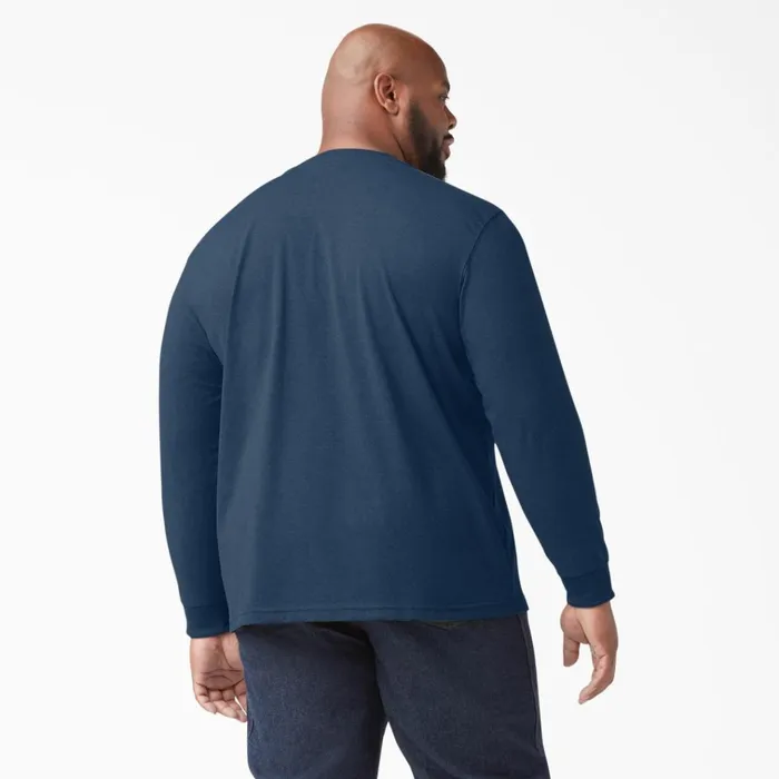 Heavyweight Heathered Long Sleeve Henley TShirt Dark Navy Heather Dark Navy Heather dnh Men Dickies Long Sleeve Work Shirts Heavyweight Heathered Long Sleeve Henley TShirt Dark Navy Heather Dark Navy Heather dnh Men Dickies Long Sleeve Work Shirts