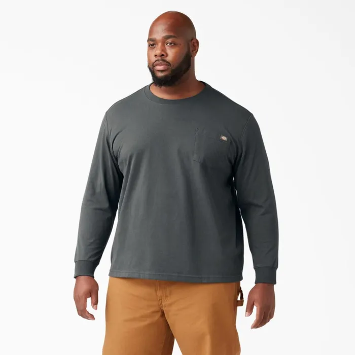 Heavyweight Long Sleeve Pocket TShirt Charcoal Gray Charcoal Gray ch Men Dickies Work Shirts Heavyweight Long Sleeve Pocket TShirt Charcoal Gray Charcoal Gray ch Men Dickies Work Shirts