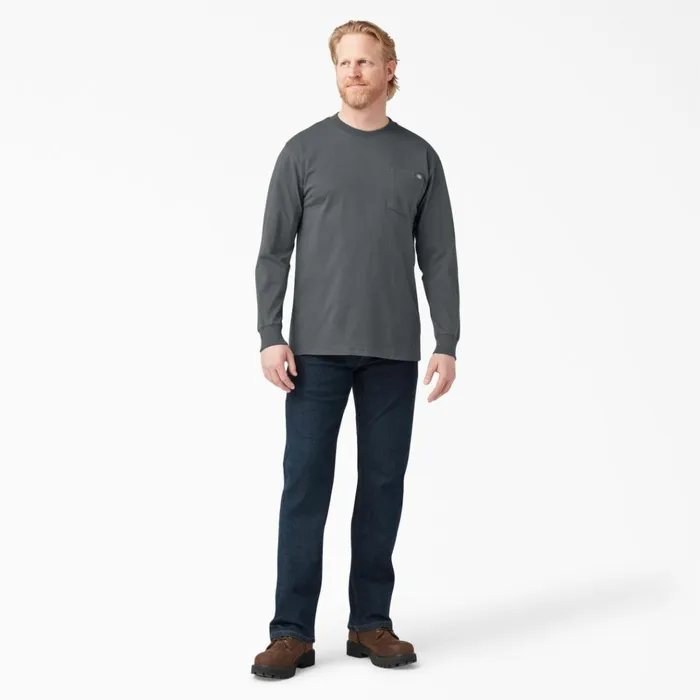 Heavyweight Long Sleeve Pocket TShirt Charcoal Gray Charcoal Gray ch Men Dickies Work Shirts Heavyweight Long Sleeve Pocket TShirt Charcoal Gray Charcoal Gray ch Men Dickies Work Shirts