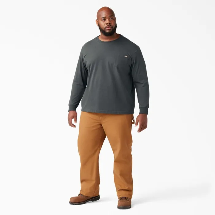Heavyweight Long Sleeve Pocket TShirt Charcoal Gray Charcoal Gray ch Men Dickies Work Shirts Heavyweight Long Sleeve Pocket TShirt Charcoal Gray Charcoal Gray ch Men Dickies Work Shirts