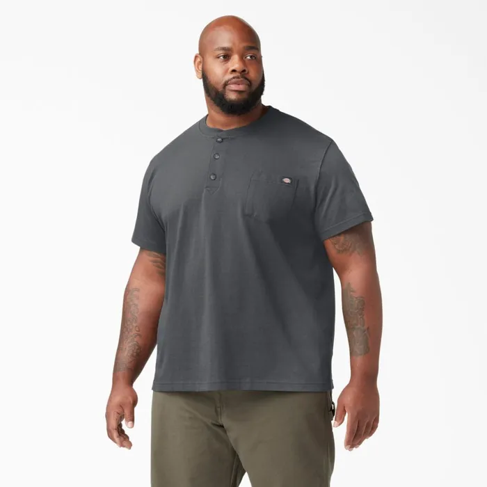 Heavyweight Short Sleeve Henley TShirt Charcoal Gray Charcoal Gray ch Men Dickies Shirts Heavyweight Short Sleeve Henley TShirt Charcoal Gray Charcoal Gray ch Men Dickies Shirts