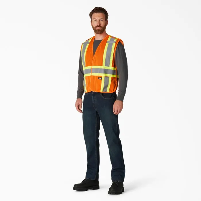 Hi Vis Safety Vest ANSI Orange Ansi Orange ao MenWomen Dickies Hi Vis Hi Vis Safety Vest ANSI Orange Ansi Orange ao MenWomen Dickies Hi Vis
