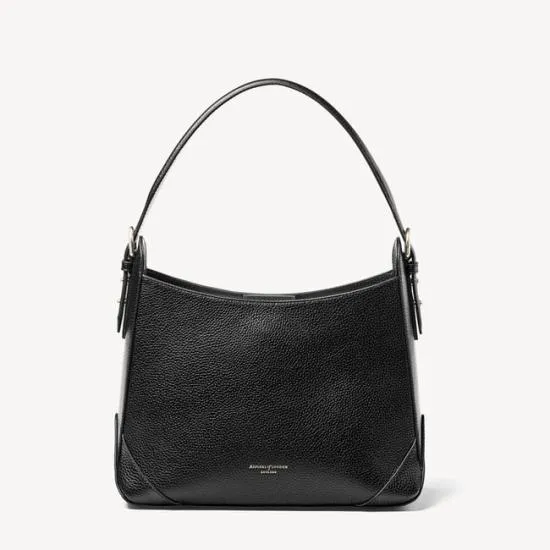 Hobo Bag Black Pebble Women Aspinal Of London Shoulder