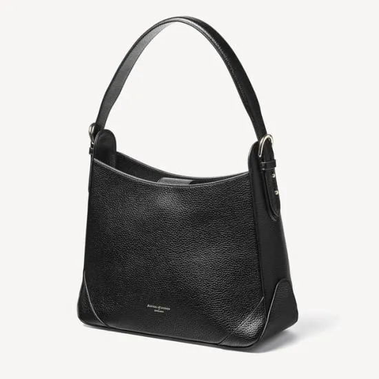 Hobo Bag Black Pebble Women Aspinal Of London Shoulder