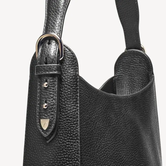 Hobo Bag Black Pebble Women Aspinal Of London Shoulder