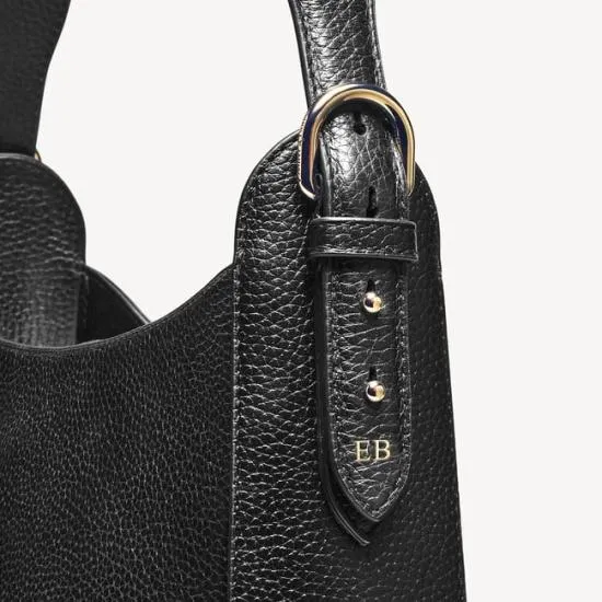 Hobo Bag Black Pebble Women Aspinal Of London Shoulder