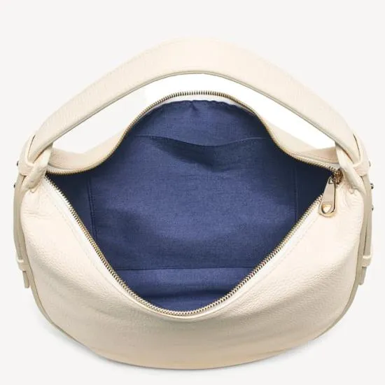 Hobo Crescent Ivory Pebble Women Aspinal Of London Shoulder