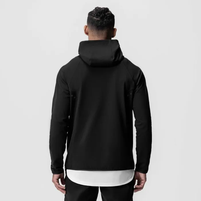 Hoodies and Sweatshirts Men ASRV Performance Fleece Zip Hoodie Black