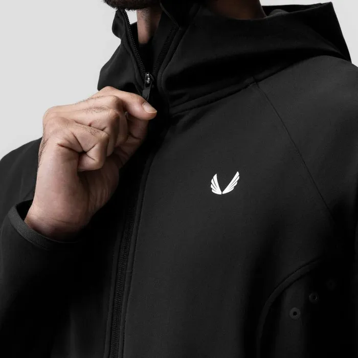 Hoodies and Sweatshirts Men ASRV Performance Fleece Zip Hoodie Black