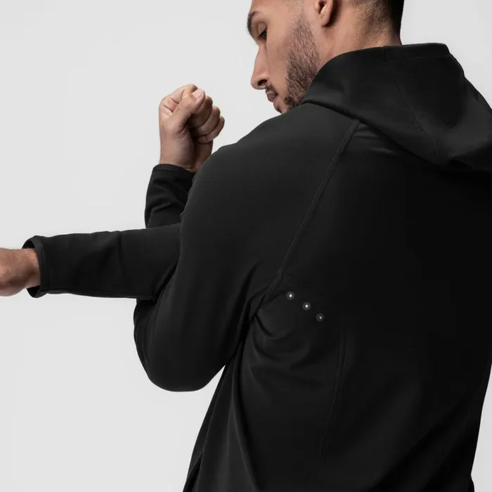 Hoodies and Sweatshirts Men ASRV Performance Fleece Zip Hoodie Black