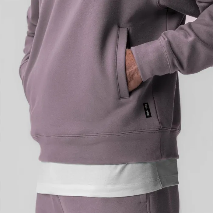 Hoodies and Sweatshirts Men ASRV TechTerry Paneled Quarter Zip Moonscape 034wave Dye034