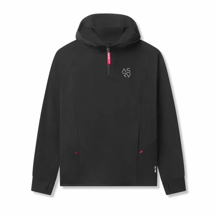 Hoodies and Sweatshirts Men ASRV Thermal Training Hoodie Black 034cyber034