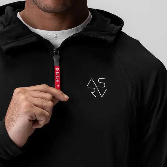 Hoodies and Sweatshirts Men ASRV Thermal Training Hoodie Black 034cyber034