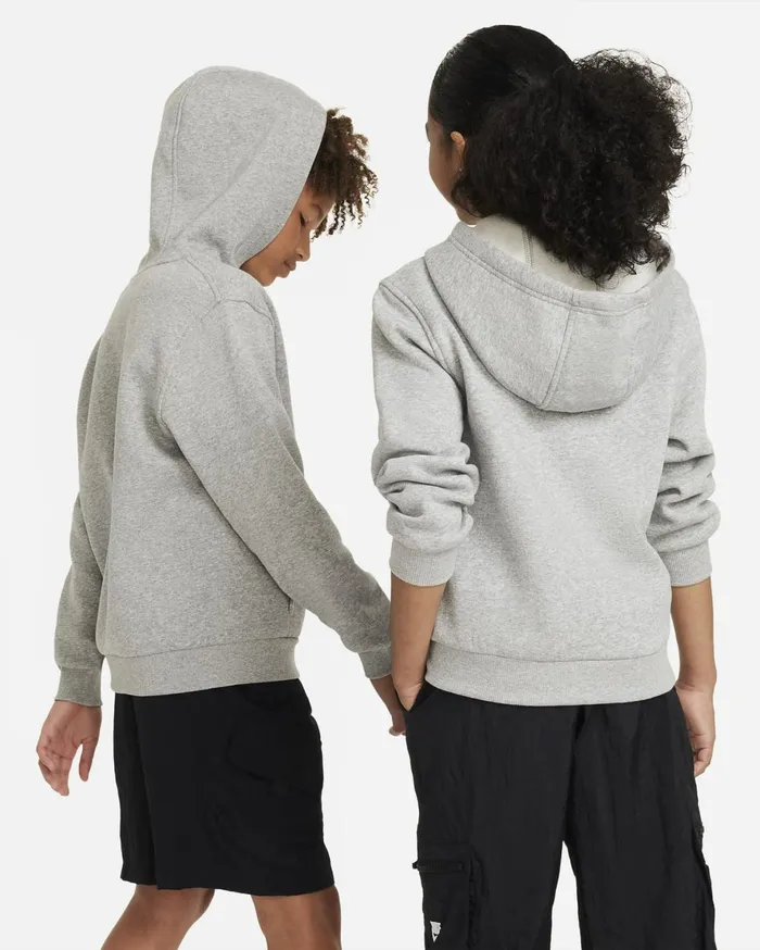Hoodies And Sweatshirts Kids Nike Sportswear Club Fleece Dark Grey Heatherbase Greywhite
