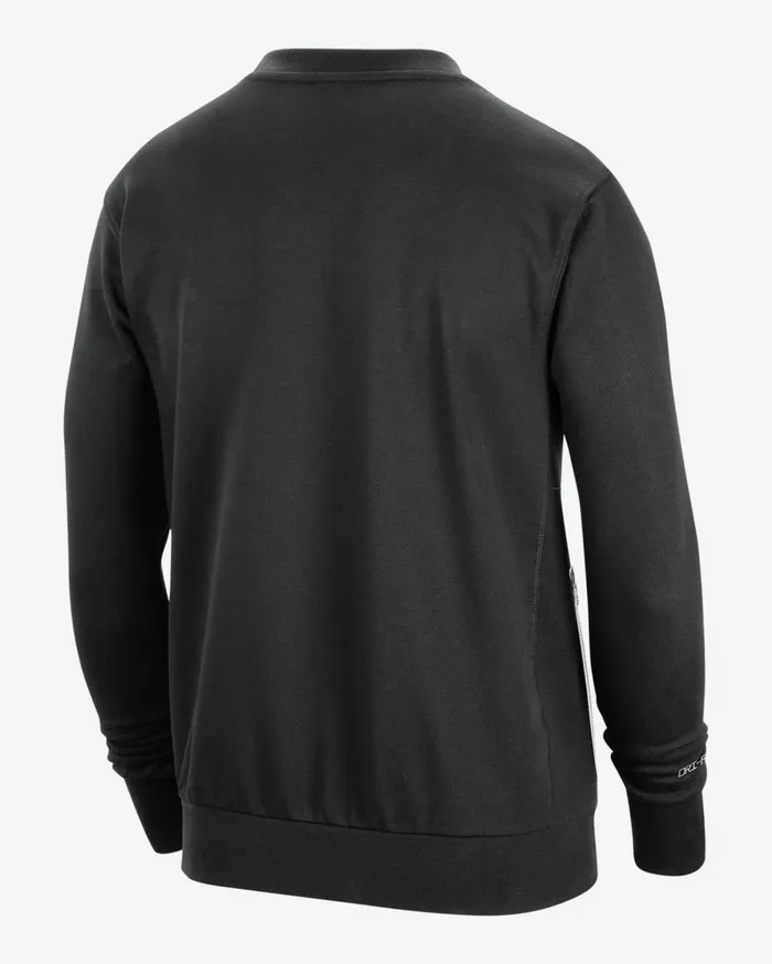 Hoodies And Sweatshirts Men Nike Brooklyn Nets Standard Issue Blackpale Ivorylight Iron Ore