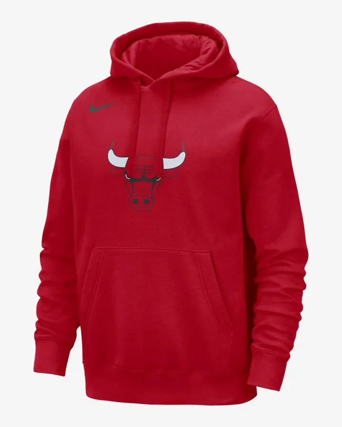 Hoodies And Sweatshirts Men Nike Chicago Bulls Club University Red