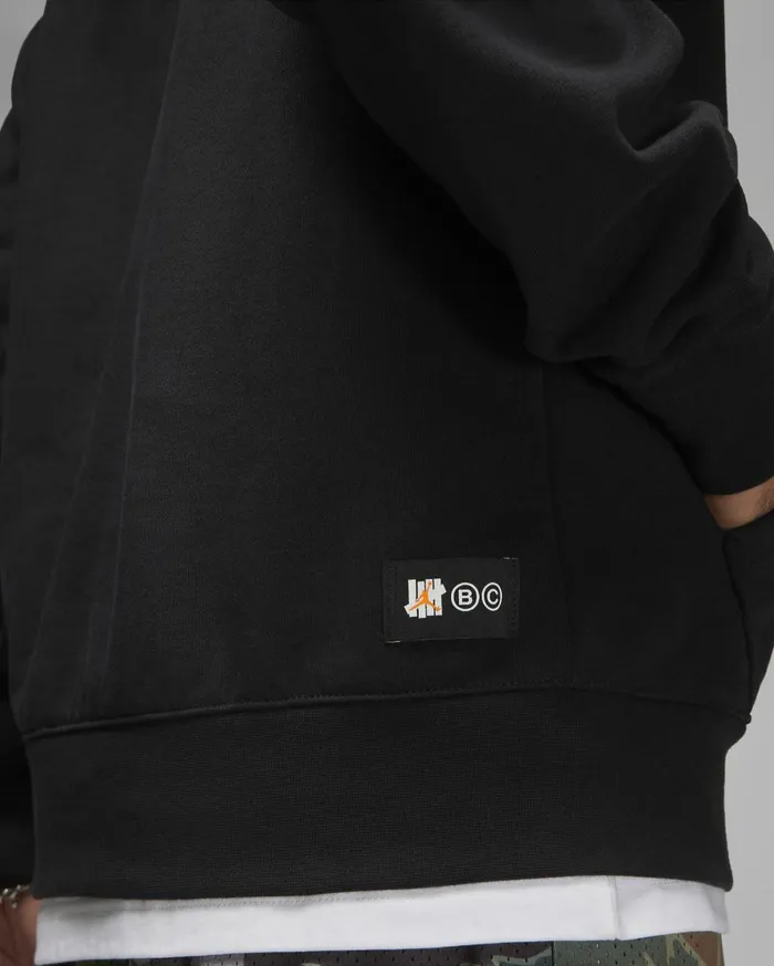 Hoodies And Sweatshirts Men Nike Jordan X UNDEFEATED Black