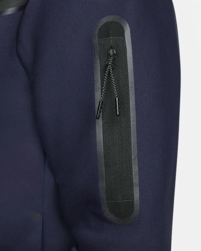 Hoodies And Sweatshirts Men Nike Paris SaintGermain Tech Fleece Windrunner Blackened Bluegold Suede