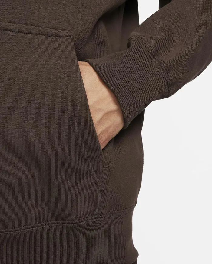 Hoodies And Sweatshirts Men Nike Solo Swoosh Baroque Brownwhite