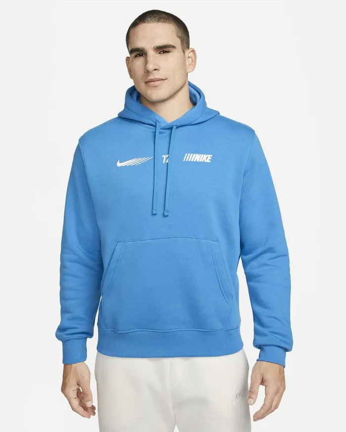 Hoodies And Sweatshirts Men Nike Sportswear Standard Issue Light Photo Blue