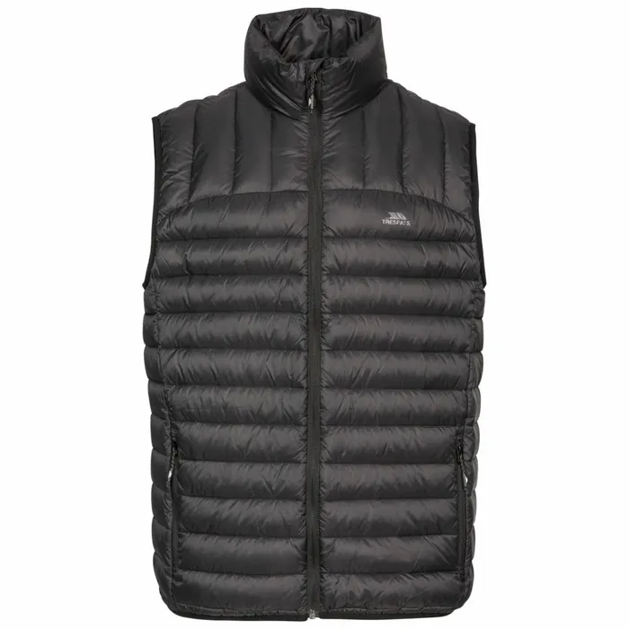 Hoppers Lightweight Down Gilet Black Men Trespass Down Jackets