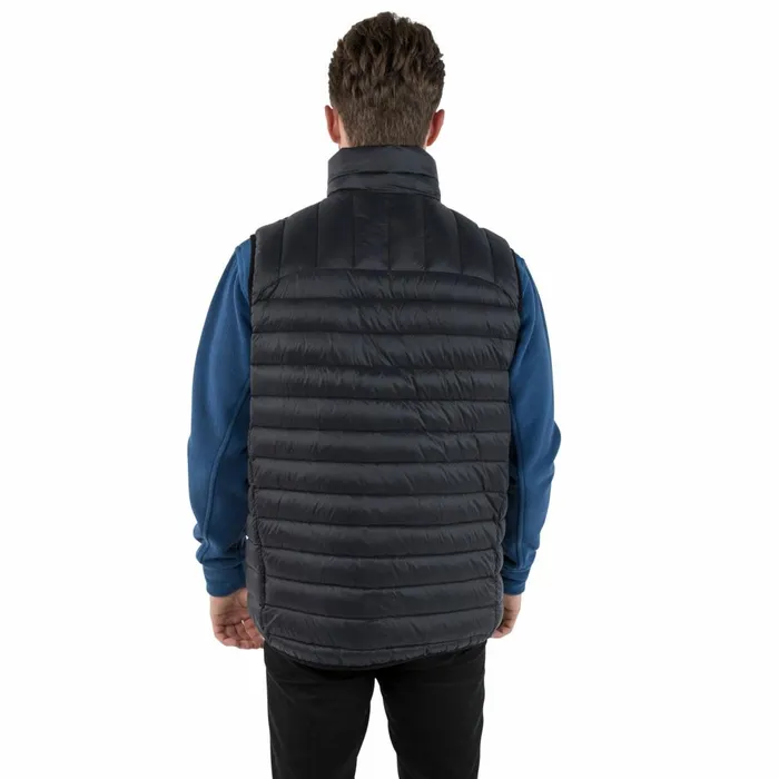 Hoppers Lightweight Down Gilet Black Men Trespass Down Jackets
