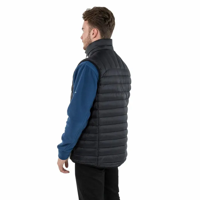 Hoppers Lightweight Down Gilet Black Men Trespass Down Jackets