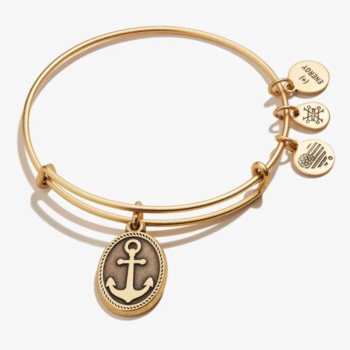 Iconic Women Alex And Ani Anchor Charm Bangle Rafaelian Gold