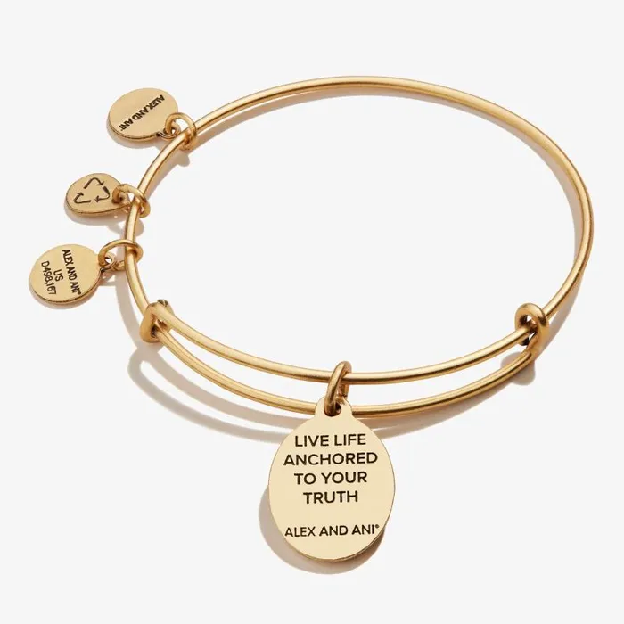 Iconic Women Alex And Ani Anchor Charm Bangle Rafaelian Gold