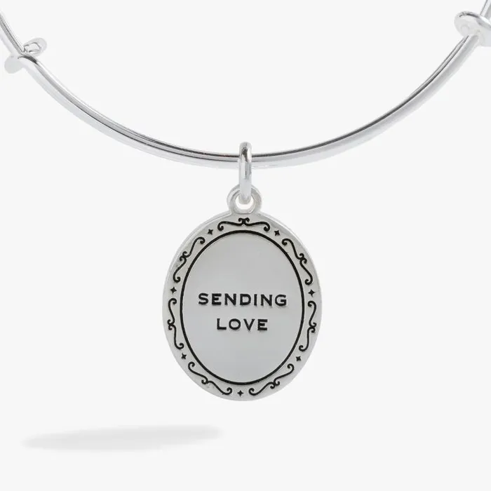 Iconic Women Alex And Ani Sending Love Charm Bangle Silver