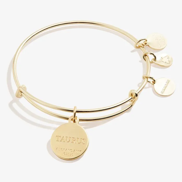 Iconic Women Alex And Ani Taurus Zodiac Charm Bangle Gold