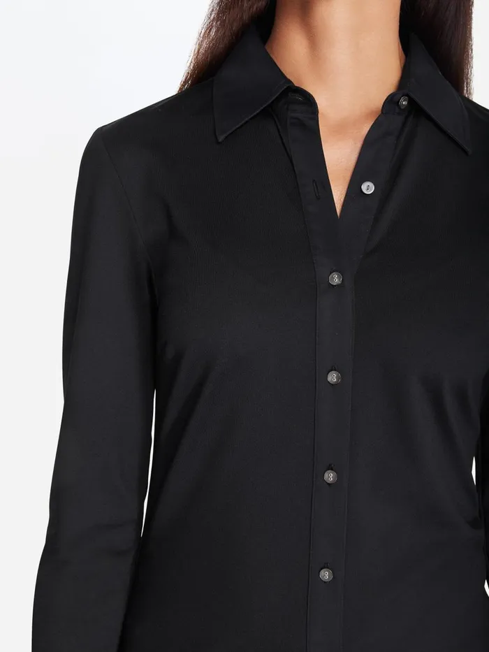 JMclaughlin Betty Shirt Black Women Shirts and Tops