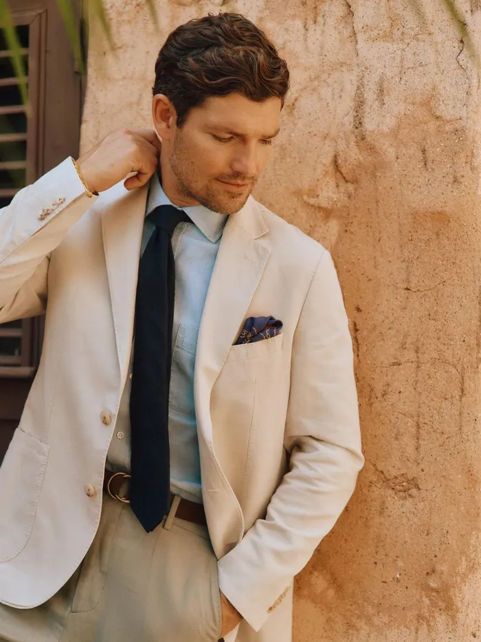 JMclaughlin Lisbon Sport Coat Stone Men Jackets and Outerwear