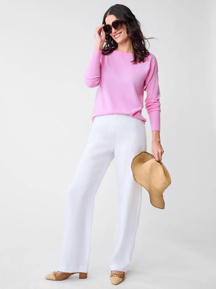 JMclaughlin Marin Cashmere Sweater Carnation Women Sweaters