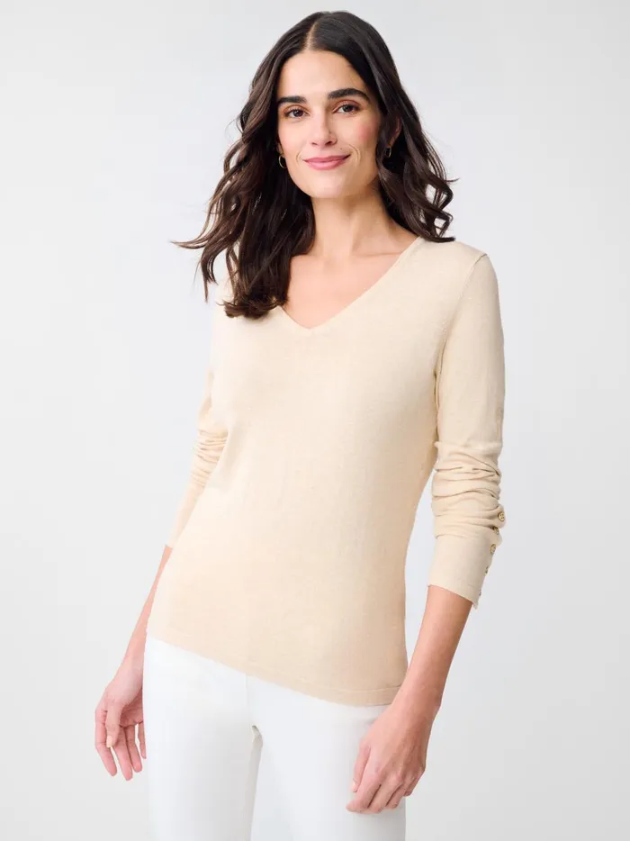 JMclaughlin Marnie Sweater Heather Oatmeal Women Sweaters
