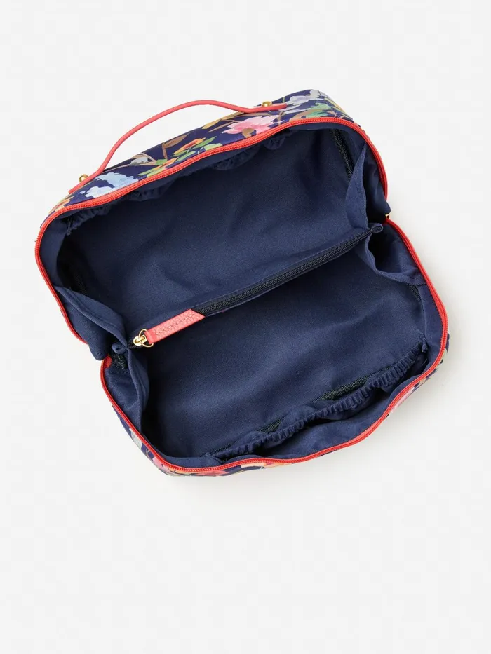 JMclaughlin Stash Cosmetic Bag In Watercolor Petals Navymulti Women Handbags JMclaughlin Stash Cosmetic Bag In Watercolor Petals Navymulti Women Handbags